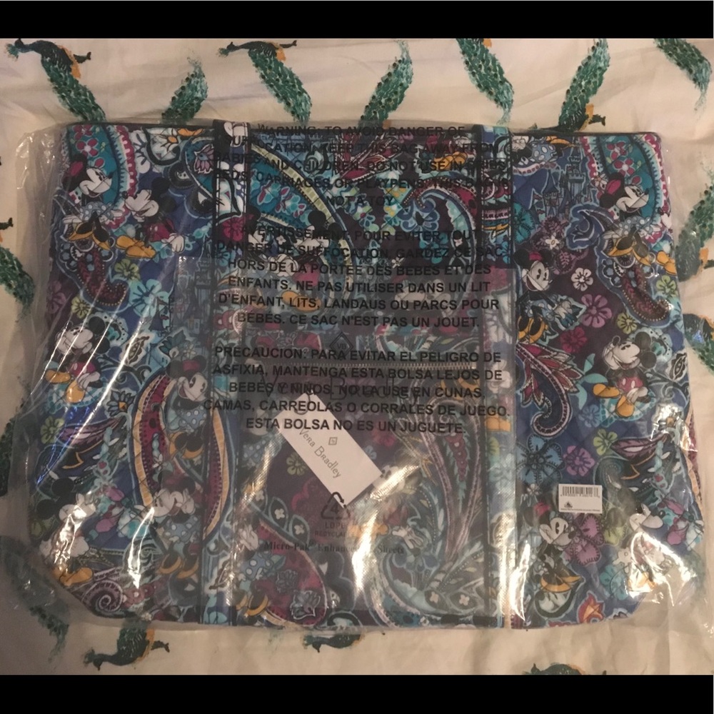 Vera Bradley large Disney paisley tote